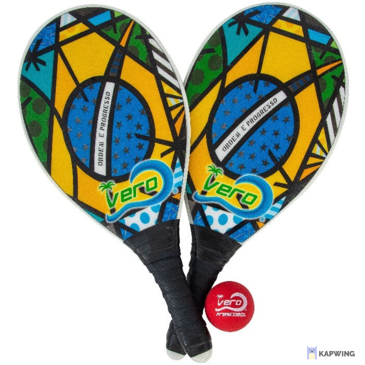 Frescobol Paddle Set (Beach deals Stripes)